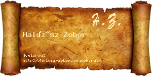 Halász Zobor névjegykártya